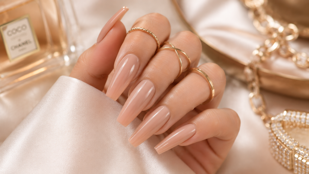 Soft Nude Coffin Nails 1024x576
